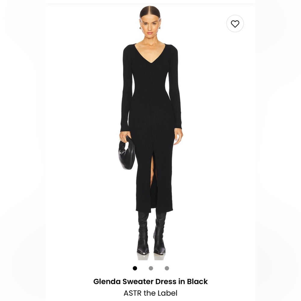 ASTR the Label Black Sweater Dress
